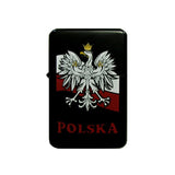 Polish Eagle on Flag Black Windproof Lighter - Taste of Poland
