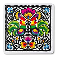 Polish Folk Art Roosters Mouse Pad - Taste of Poland
