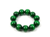 FolkFashion Wooden Bead Necklace and Bracelet Set - Dark Green - Taste of Poland
 - 3