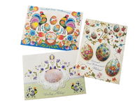 Set of 3 Traditional Polish Folk Art Easter Cards with Envelopes