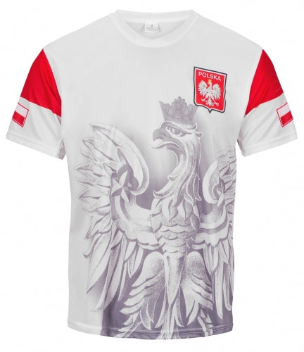 Zulla Polska Polish Eagle Men's Athletic Soccer Jersey Shirt Large