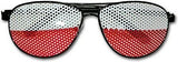 Polska White and Red Soccer Fan Day Shades Sunglasses