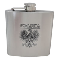 Polska Eagle Stainless Steel Flask 6oz - Taste of Poland
