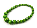 FolkFashion Wooden Bead Necklace and Bracelet Set - Light Green - Taste of Poland
 - 2