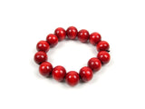 FolkFashion Wooden Bead Necklace and Bracelet Set - Red - Taste of Poland
 - 3