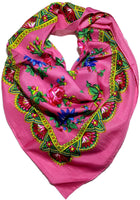 Traditional Polish Folk Head Scarf - Royal Collection - Pink - Taste of Poland
 - 1