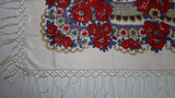 Traditional Polish Ukrainian Folk Shawl with Fringes - Creamy White - Taste of Poland
 - 3