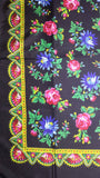 Traditional Polish Folk Head Scarf - Royal Collection - Black - Taste of Poland
 - 2