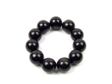 FolkFashion Wooden Bead Necklace and Bracelet Set - Black - Taste of Poland
 - 3