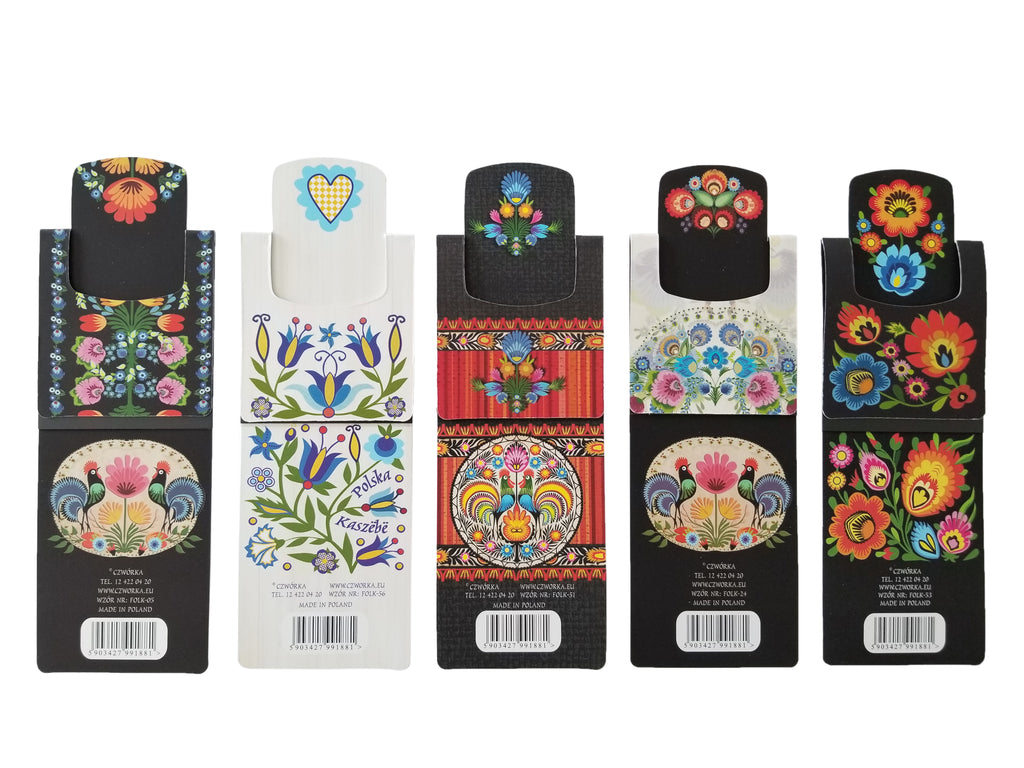 Polish Folk Art Magnetic Bookmark