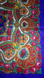 Traditional Paisley Folk Head Scarf - Blue - Taste of Poland
 - 2