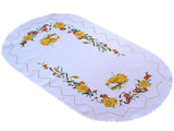Polish Traditional Easter Chicks Oval Table Runner