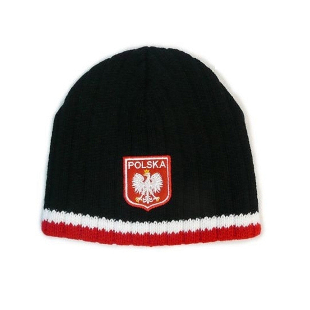 Knitted Polska Winter Hat with Eagle Emblem - Taste of Poland
 - 3
