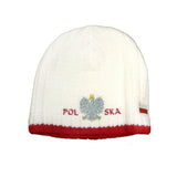 Knitted Polska Winter Hat with White Eagle & Flag - Taste of Poland
 - 1
