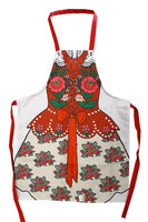 Polish Highlander Folk Art Costume Kids Kitchen Apron for 7-10 years old