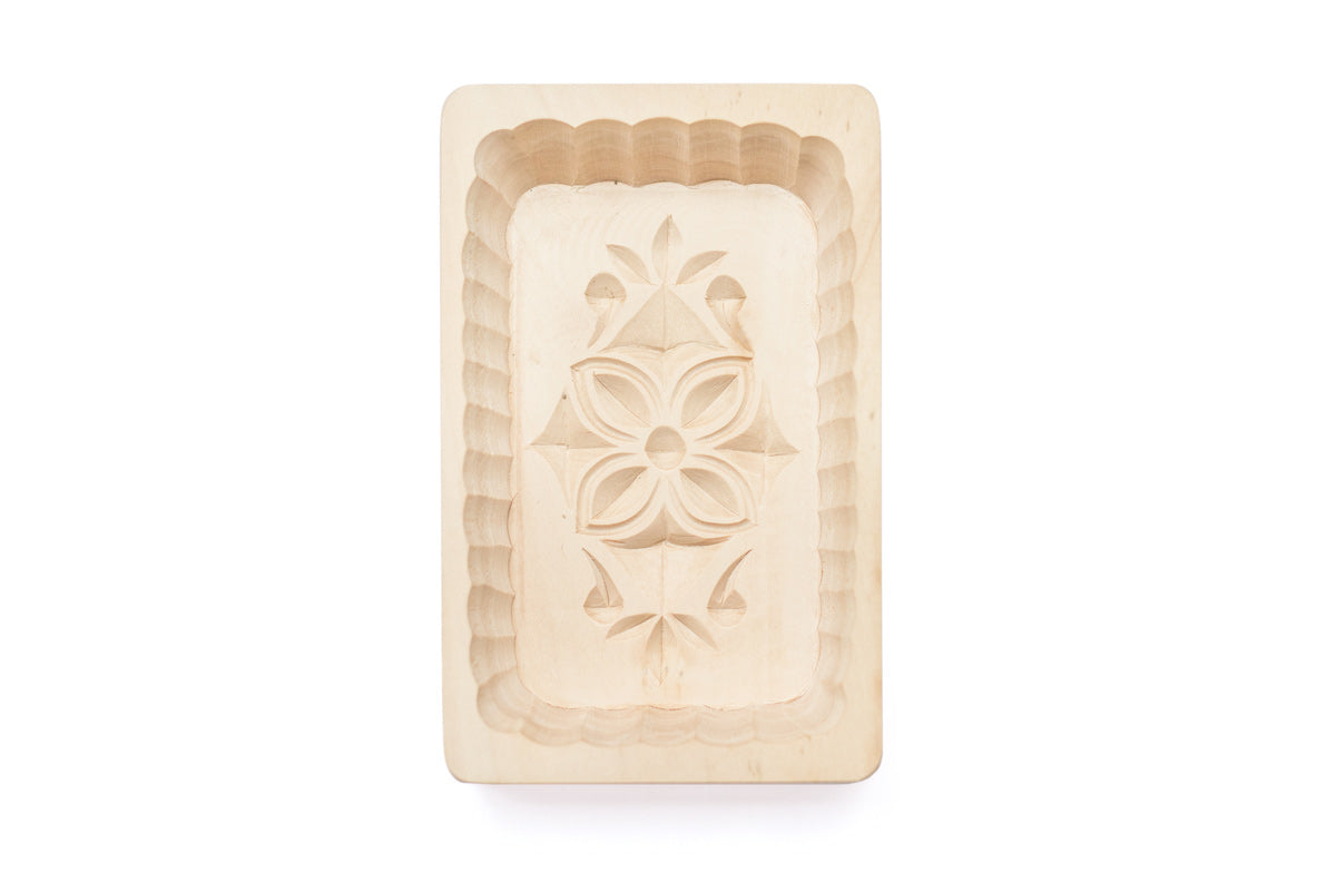 Large Traditional Folk Wooden Christmas Star Butter Mold