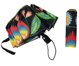 Polish Folk Art Foldable Umbrella - Lowicz Black