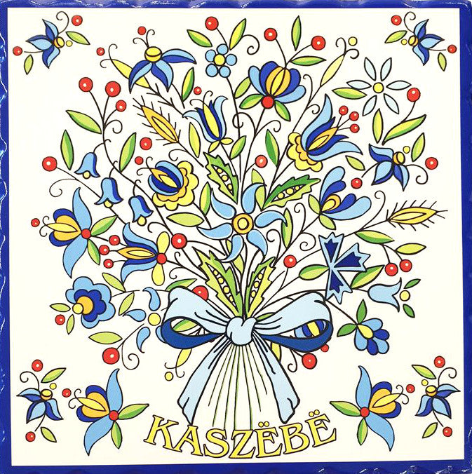 Polish Folk Art Kashubian Flowers Bukey Luncheon Napkins, Set of 20