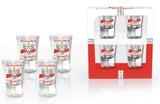 Polish Eagle Poland Shot Glasses, Set of 4 (Flag)