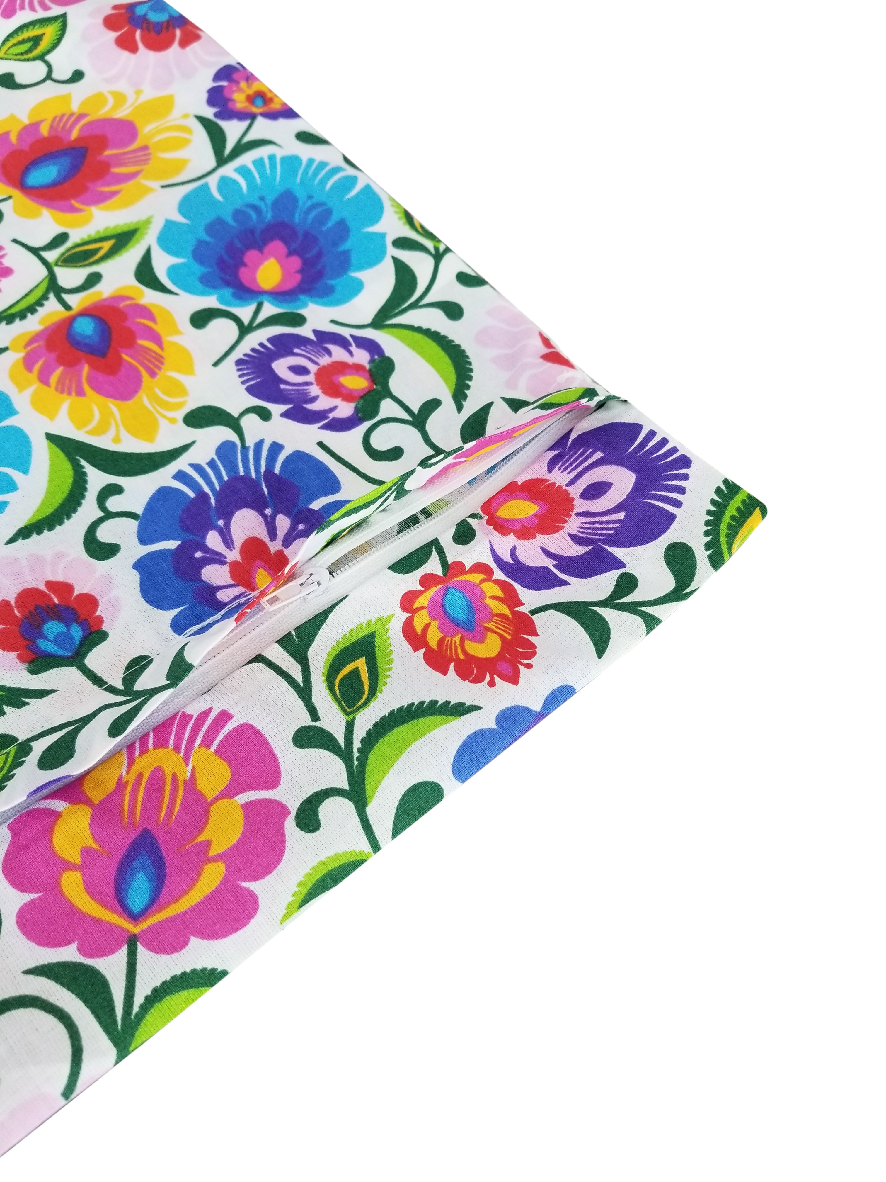 Polish Lowicz Folk Art Accent Pillow Case