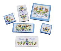 Polish Kashubian Folk Art Magnets, Set of 6