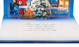 Large Traditional 3D Pop-Up Polish Christmas Greeting Card with Santa Claus