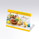 Mixed Polish Easter Greeting Cards with Glitter, Set of 6