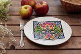 Polish Folk Art Lowicz Roosters Napkins, Set of 20