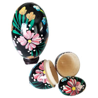 3 in 1 Polish Handpainted Wooden Nesting Eggs, 3.5