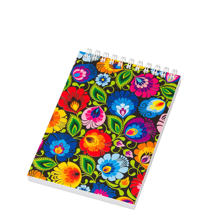 Polish Folk Art Small Spiral Notebook
