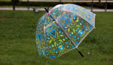 Polish Kashubian Folk Art Transparent Umbrella