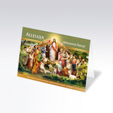 Religious Polish Easter Greeting Cards with Glitter, Set of 6