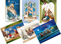 Religious Polish Christmas Greeting Cards, Set of 6