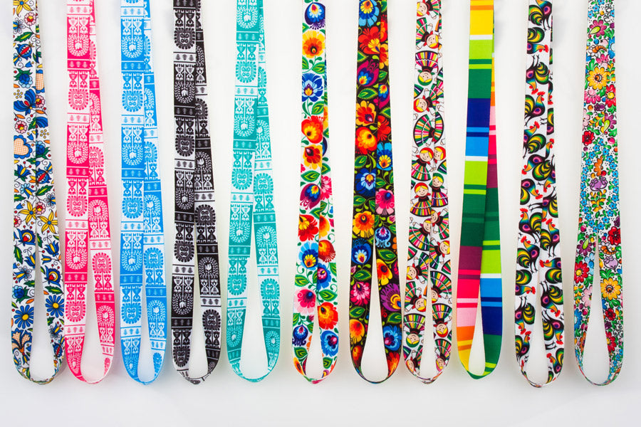 Polish Folk Art Neck Strap Lanyard (Lowiczanka)