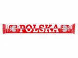 Thick Double-sided Knitted Polska Poland Soccer Scarf, Traditional Polska Eagle