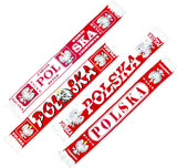 Polska Eagle Soccer Scarf - Bialo Czerwoni Round