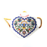 Polish Folk Art Kashubian Ceramic Tea Bag Saucer