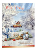 Large Traditional 3D Pop-Up Polish Christmas Greeting Card - Winter Wonderland