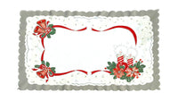 Polish Two-Toned Christmas Table Rectangular Doily 13