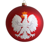6" Polish Eagle Christmas Hand-Blown Ornament - Taste of Poland
 - 1