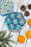 Kashubian Polish Folk Art Paper Mache Christmas Ornaments, Set of 7