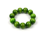 FolkFashion Wooden Bead Necklace and Bracelet Set - Light Green - Taste of Poland
 - 3