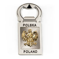 Poland Metal Beer Bottle Opener Magnet with Eagle - Taste of Poland
