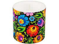Polish Folk Art Candle - Black - Taste of Poland
