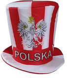 Poland Soccer Fan Accessory Set: Scarf, Hat, Trumpet, Mini Uniform & T-Shirt - Medium / Red - Taste of Poland
 - 4