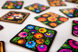 Polish Folk Cork Coasters, Set of 6 (Black Lowicz Folk) - Taste of Poland
 - 4