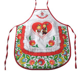 Polish Folk Art Lowicz Flowers Krakow Dancers Kids Kitchen Apron