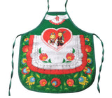 Polish Folk Art Lowicz Flowers Krakow Dancers Kids Kitchen Apron