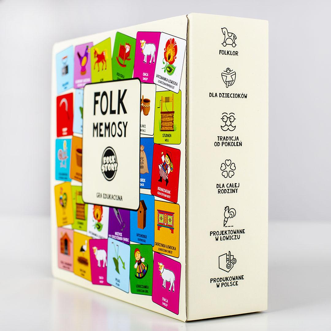 Polish Folk Art Memory Matching Game (MEMOSY), for Families and Kids Ages 4+