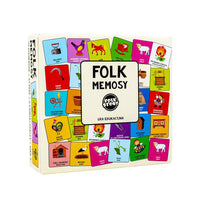 Polish Folk Art Memory Matching Game (MEMOSY), for Families and Kids Ages 4+